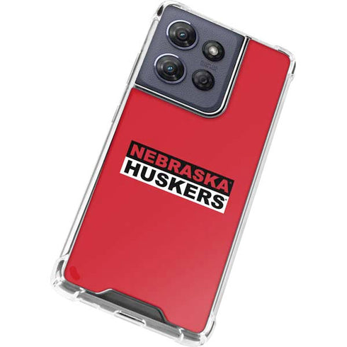 University of Nebraska Red Huskers Moto G Power 5G (2025) Clear Case